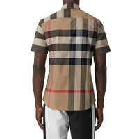 Chemise sans manches à motif check - Archive Beige Check