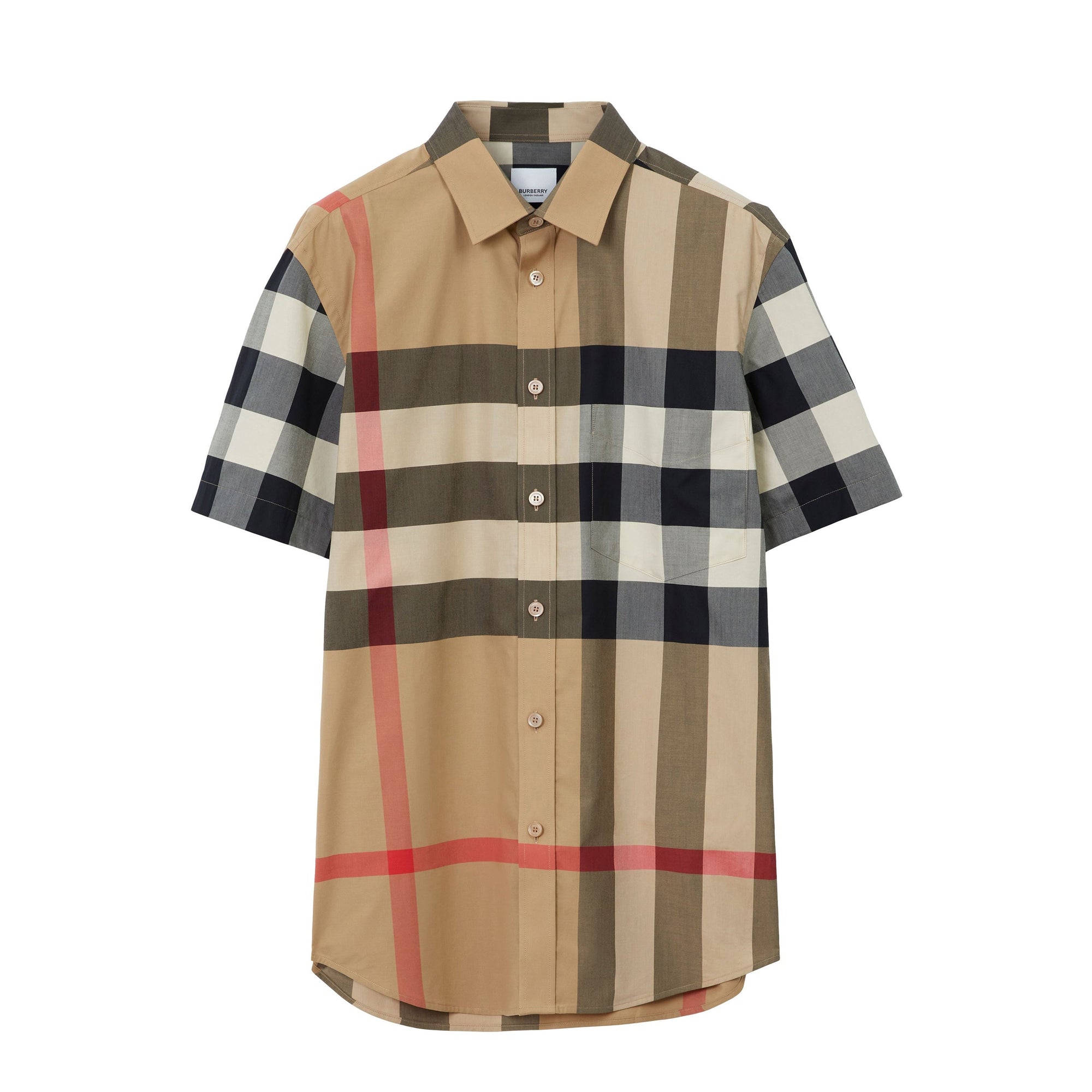 Chemise sans manches à motif check - Archive Beige Check