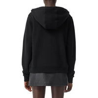 Top à capuche oversize en coton - Black