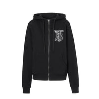 Top à capuche oversize en coton - Black