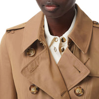 Trench-coat en gabardine de coton - Warm Taupe
