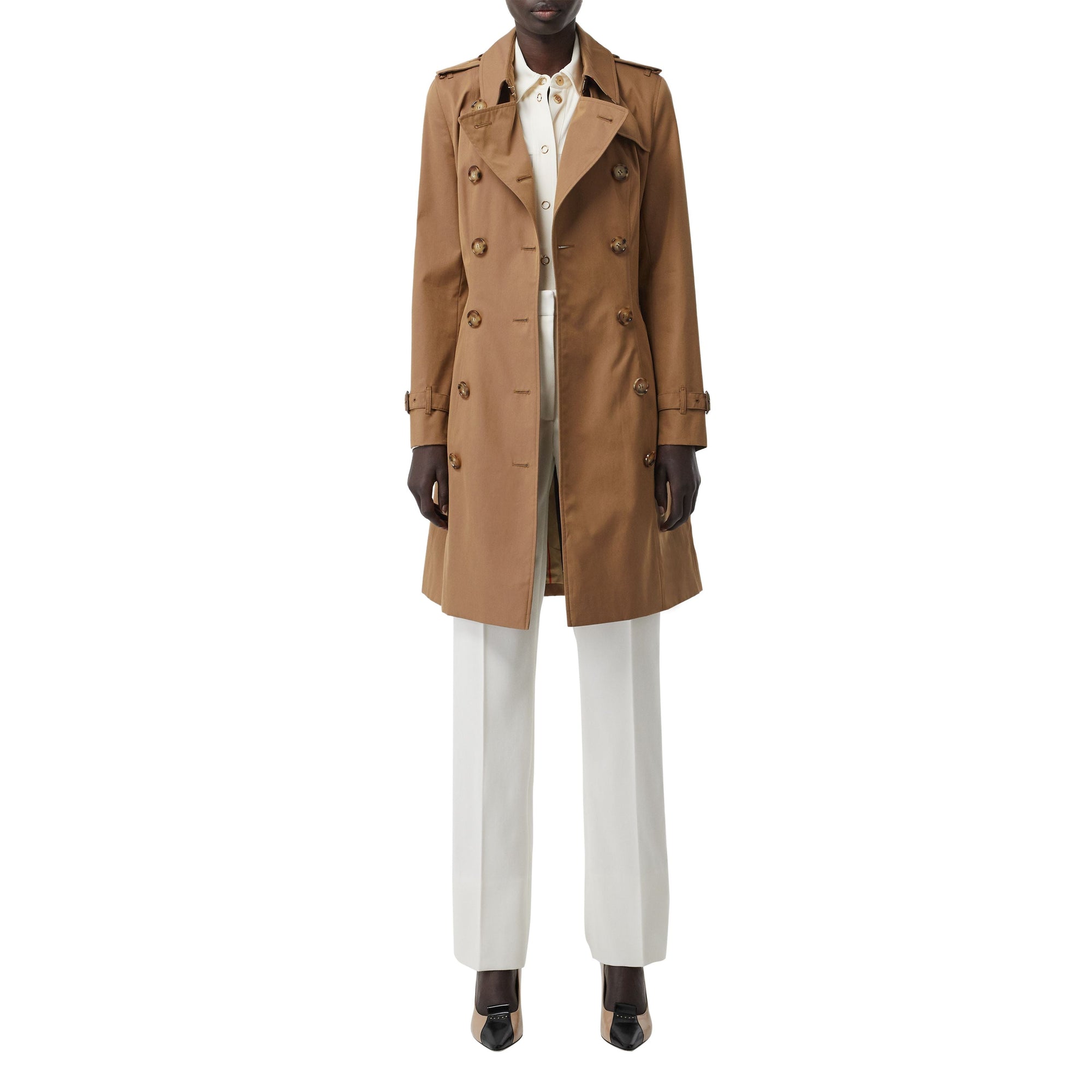 Trench-coat en gabardine de coton - Warm Taupe