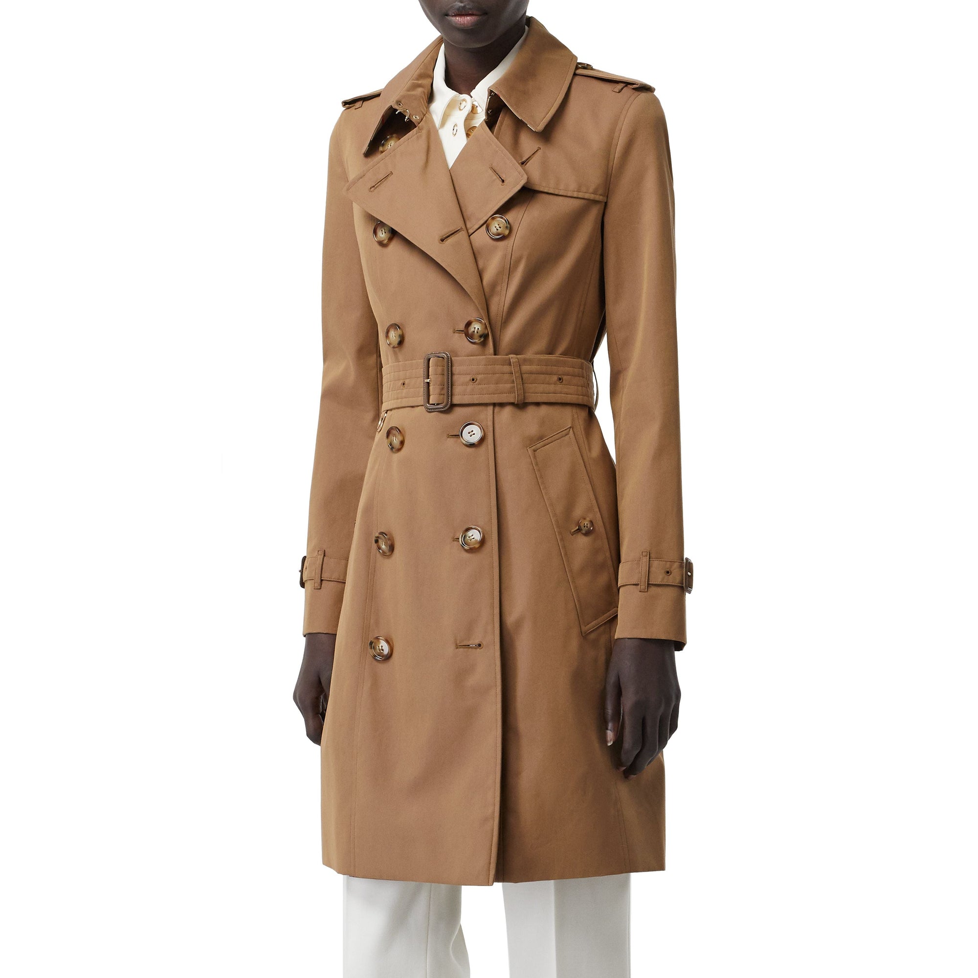 Trench-coat en gabardine de coton - Warm Taupe
