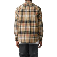 Chemise à motif check - Archive Beige Check