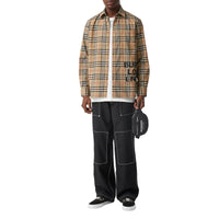 Chemise à motif check - Archive Beige Check