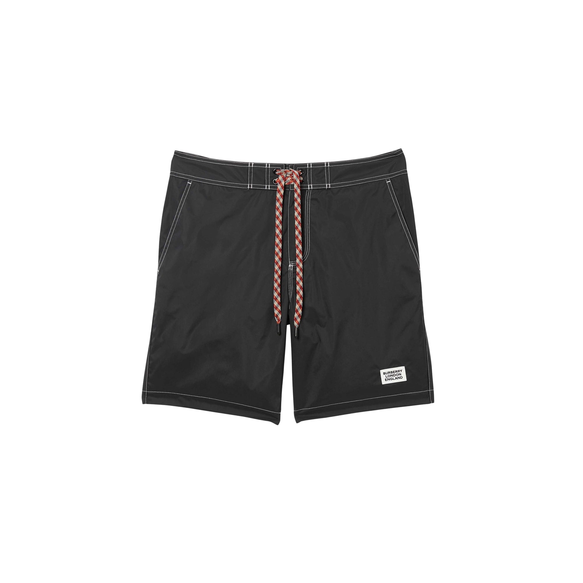 Short de bain à logo appliqué - Black