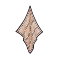 Écharpe en laine et soie à rayure - Beige d'archive