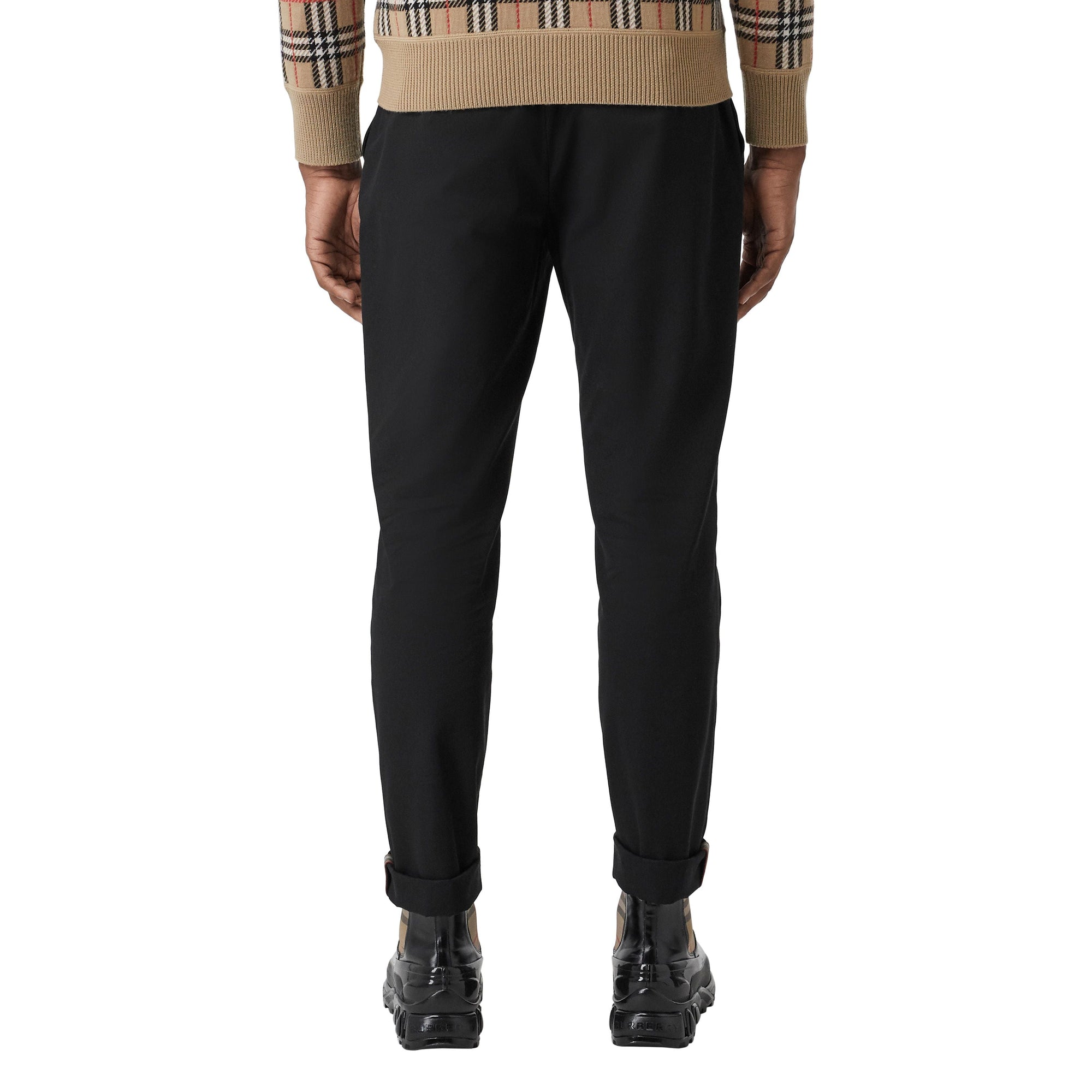 Pantalon chino slim en coton - Black