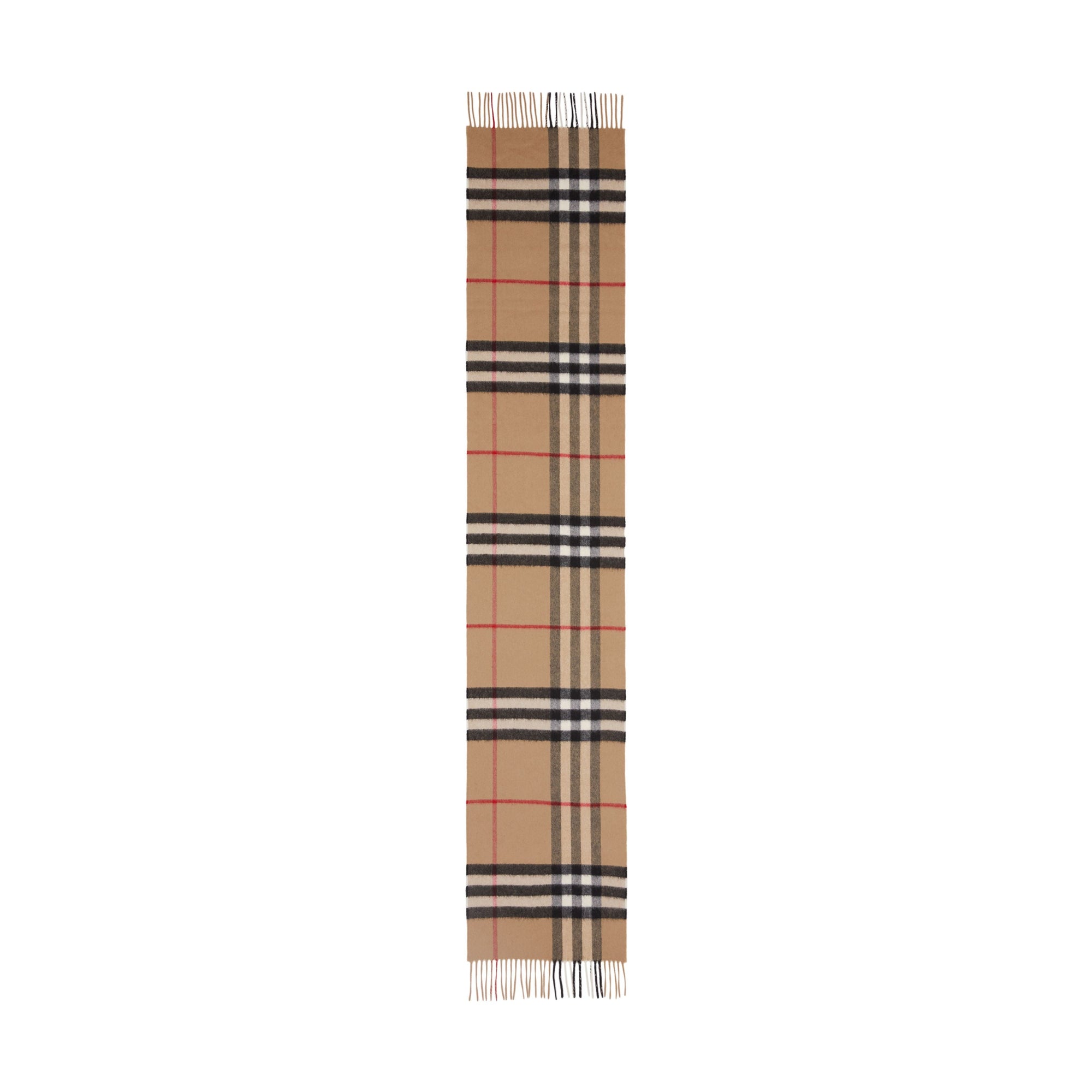 Écharpe en cachemire Burberry à motif check - Archive Beige