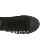 Sneakers à logo à motif Vintage check - Black & Archivebeige