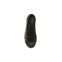 Sneakers à logo à motif Vintage check - Black & Archivebeige
