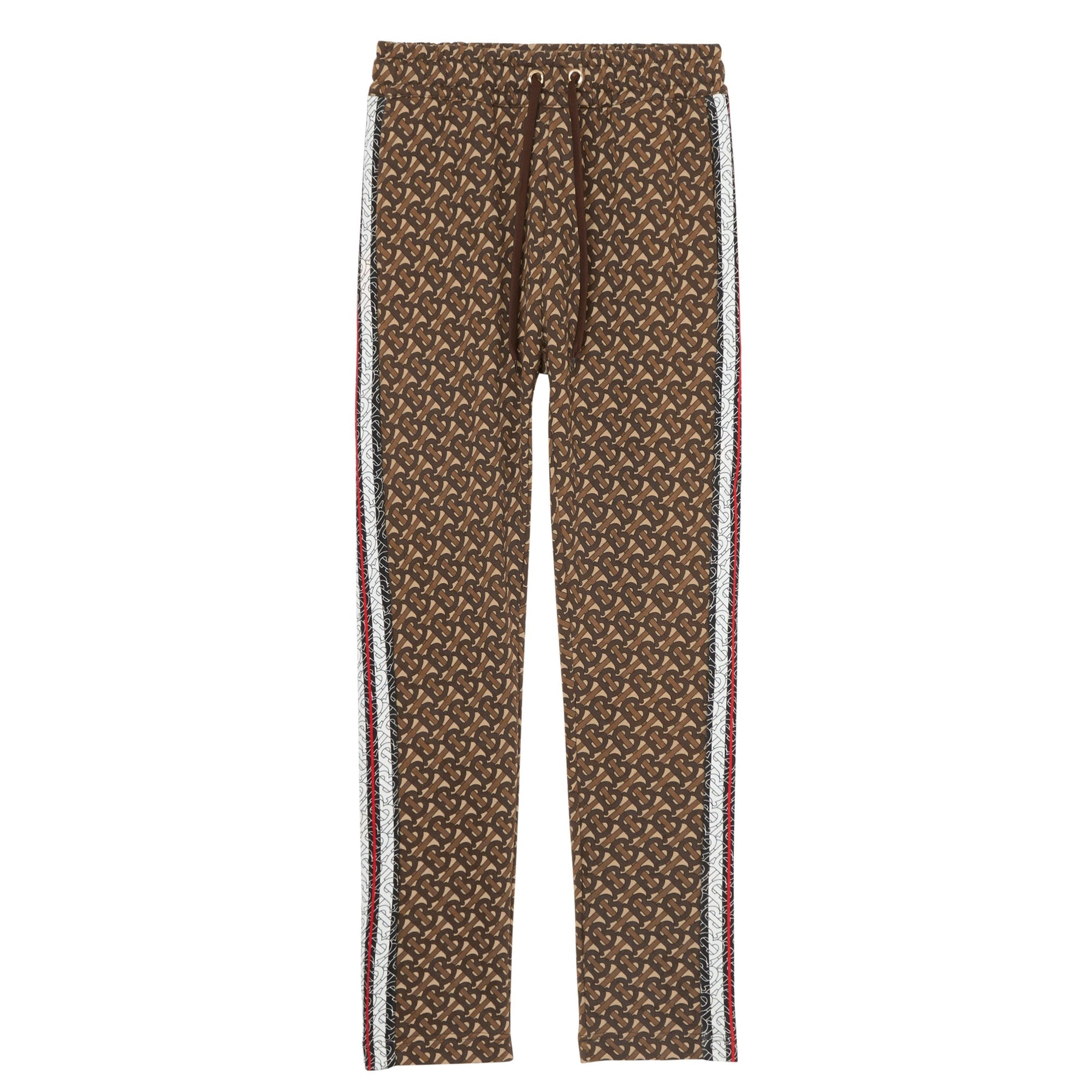 Pantalon de survêtement en coton rayé - Bridle Brown