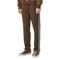 Pantalon de survêtement en coton rayé - Bridle Brown