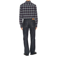 Chemise stretch à motif check - Navy Check