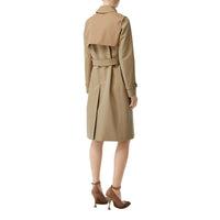 Trench en gabardine de coton bicolore - Honey