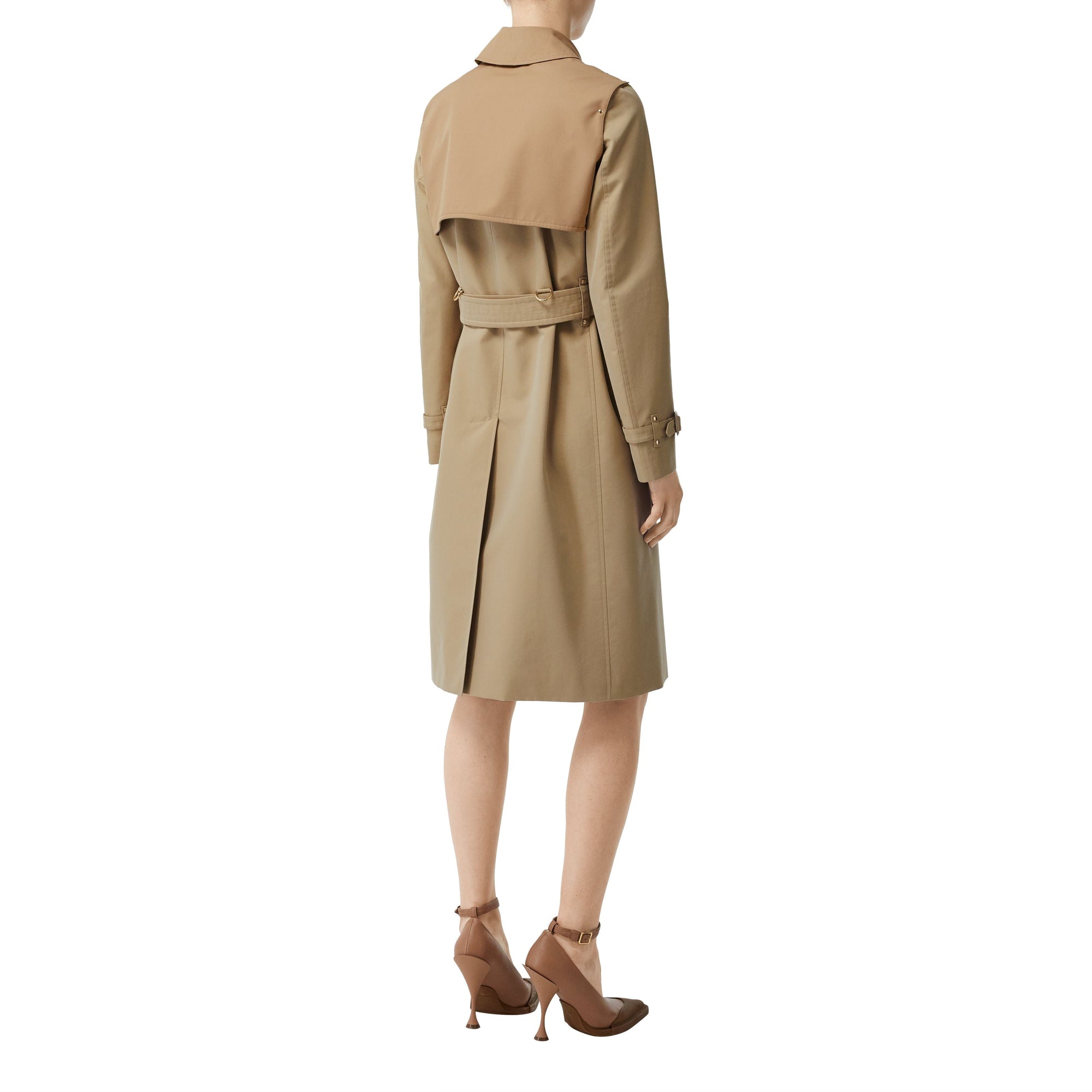 Trench en gabardine de coton bicolore - Honey