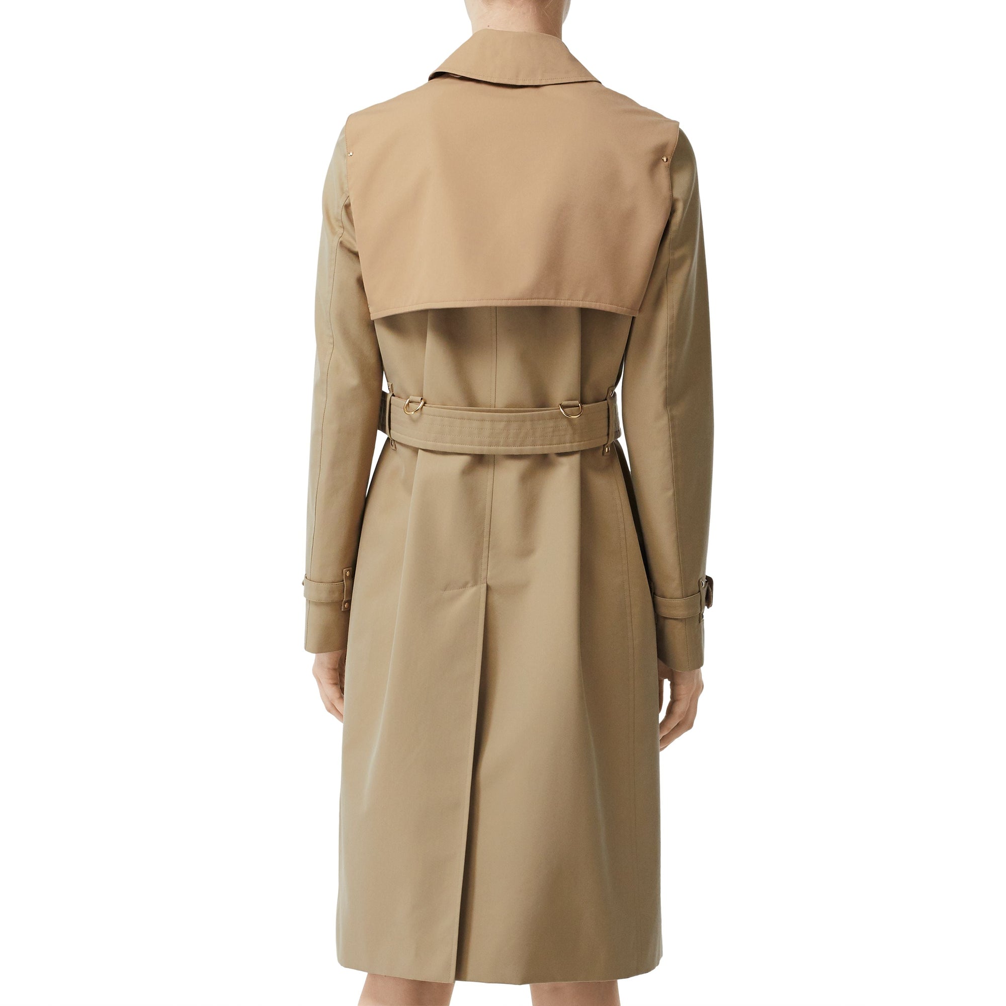 Trench en gabardine de coton bicolore - Honey