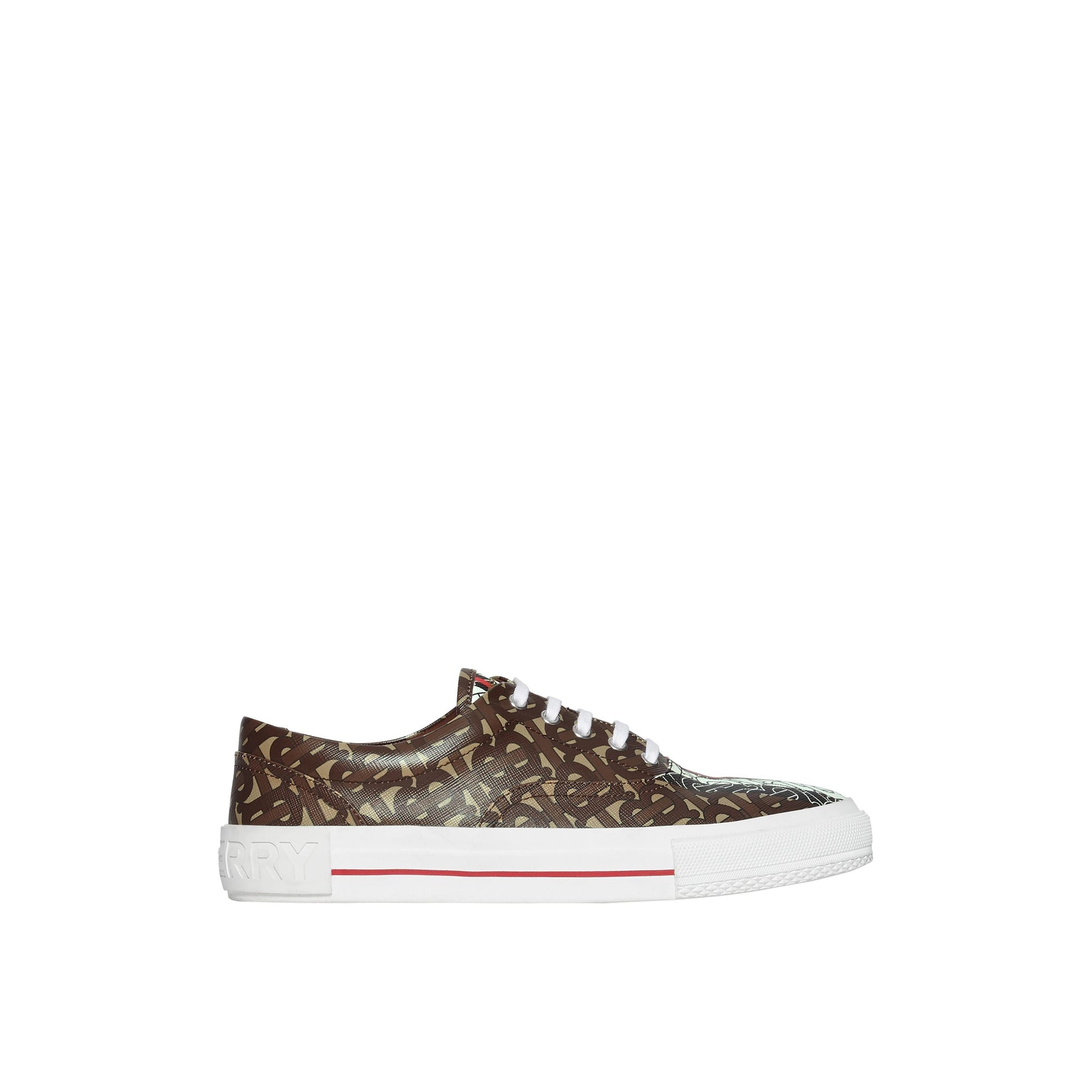 Sneakers en toile rayées - Bridle Brown