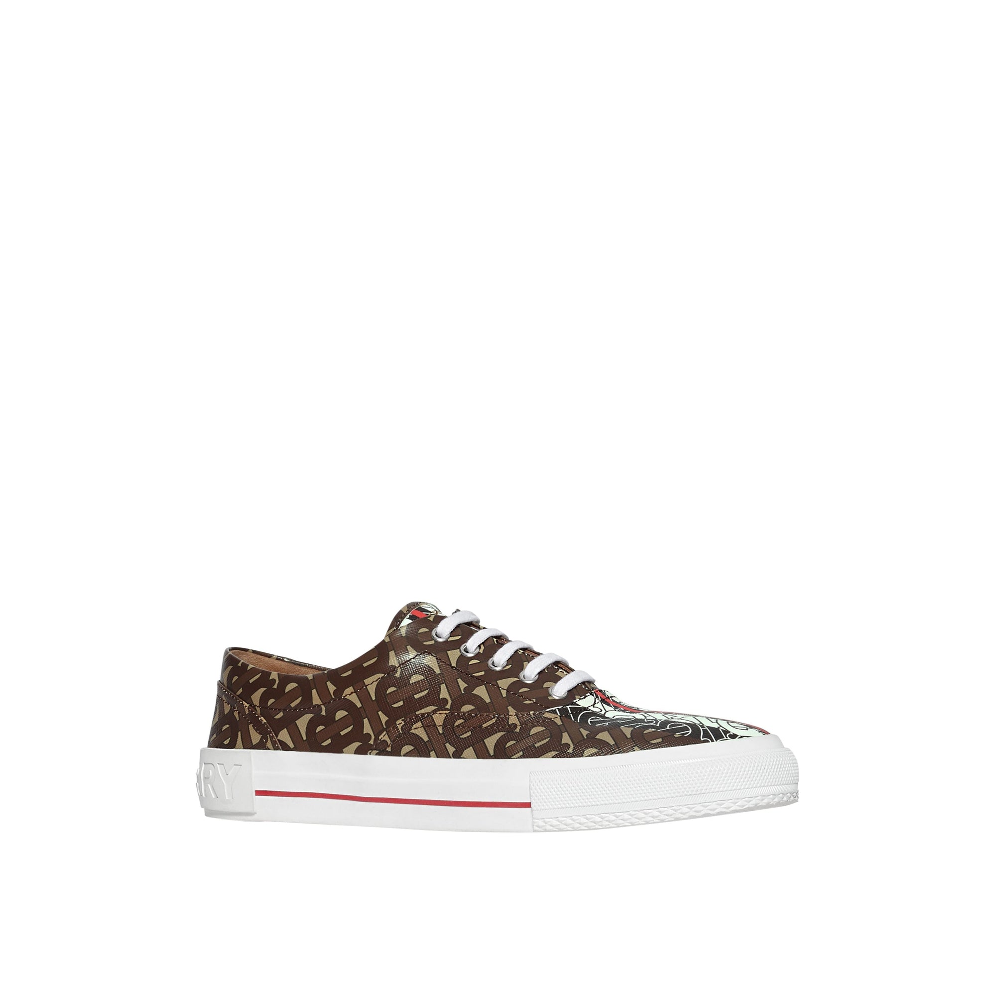 Sneakers en toile rayées - Bridle Brown
