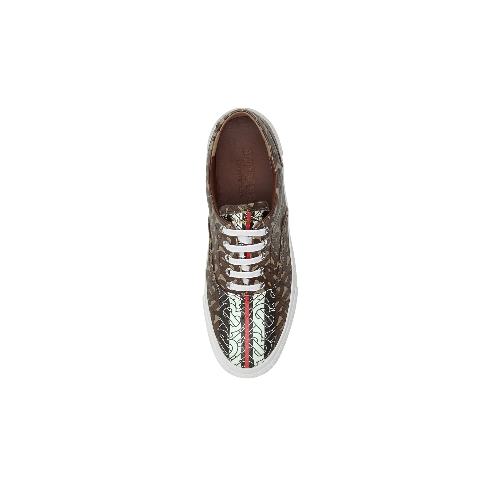 Sneakers en toile rayées - Bridle Brown