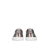 Sneakers en toile rayées - Bridle Brown