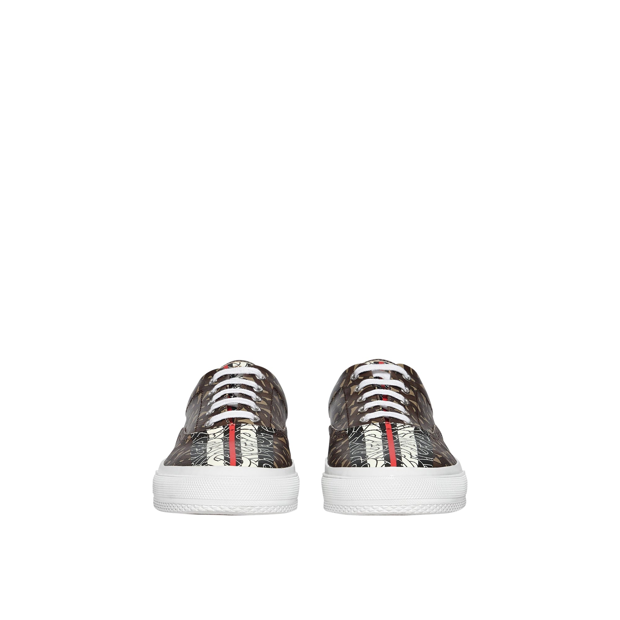 Sneakers en toile rayées - Bridle Brown