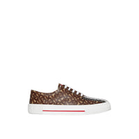 Sneakers en toile écologique rayées Monogram - Bridle Brown
