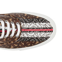 Sneakers en toile écologique rayées Monogram - Bridle Brown