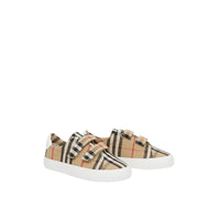 Sneakers en coton à motif Vintage check - Archive Beige & White