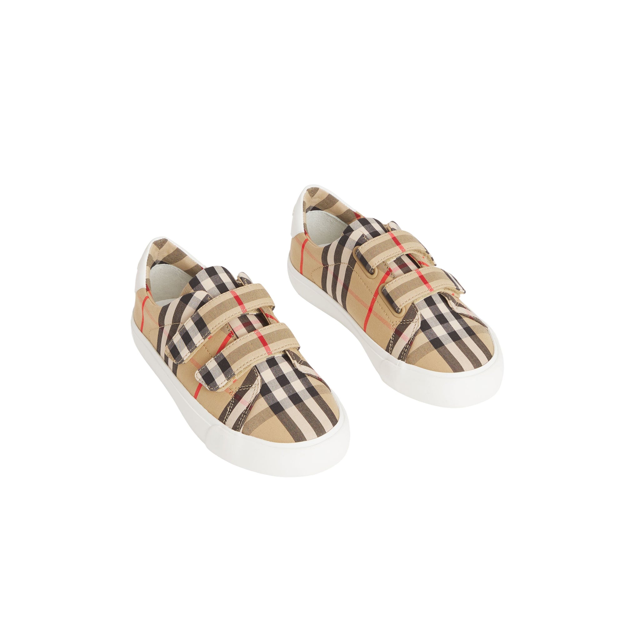 Sneakers en coton à motif Vintage check - Archive Beige & White