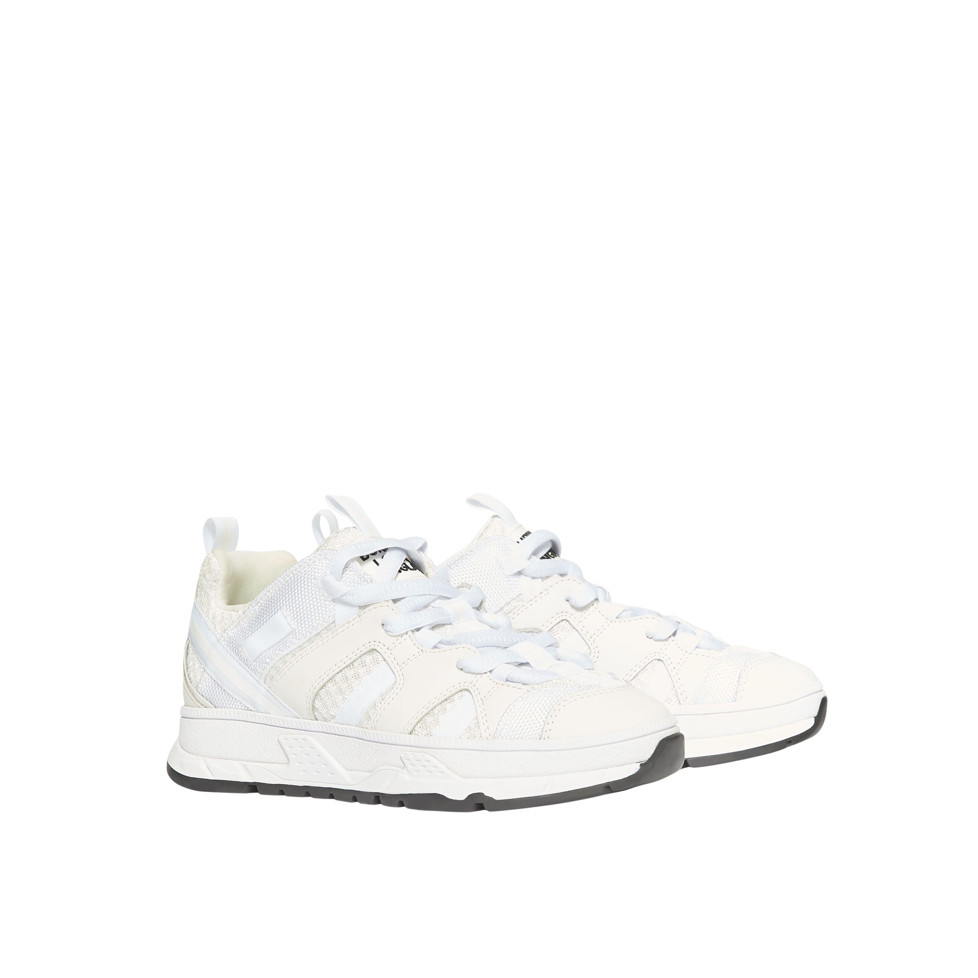Sneakers union en mesh et nubuck - Optic White