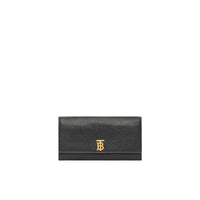 Portefeuille long en cuir grainé - Black