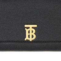 Portefeuille long en cuir grainé - Black