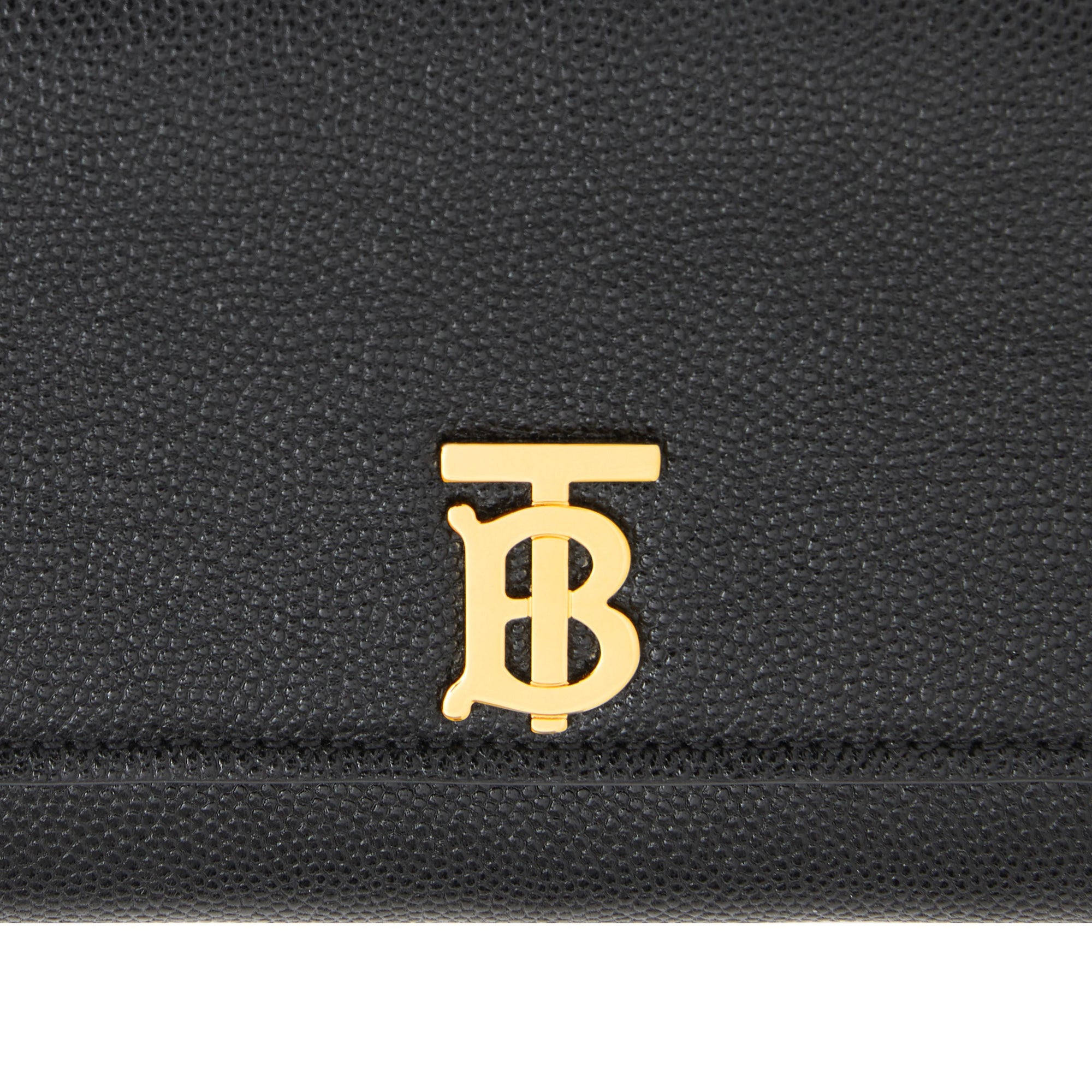Portefeuille long en cuir grainé - Black