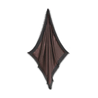Grand carré de soie mélangée métallisée Monogram - Black