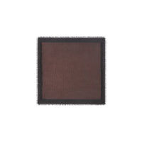 Grand carré de soie mélangée métallisée Monogram - Black