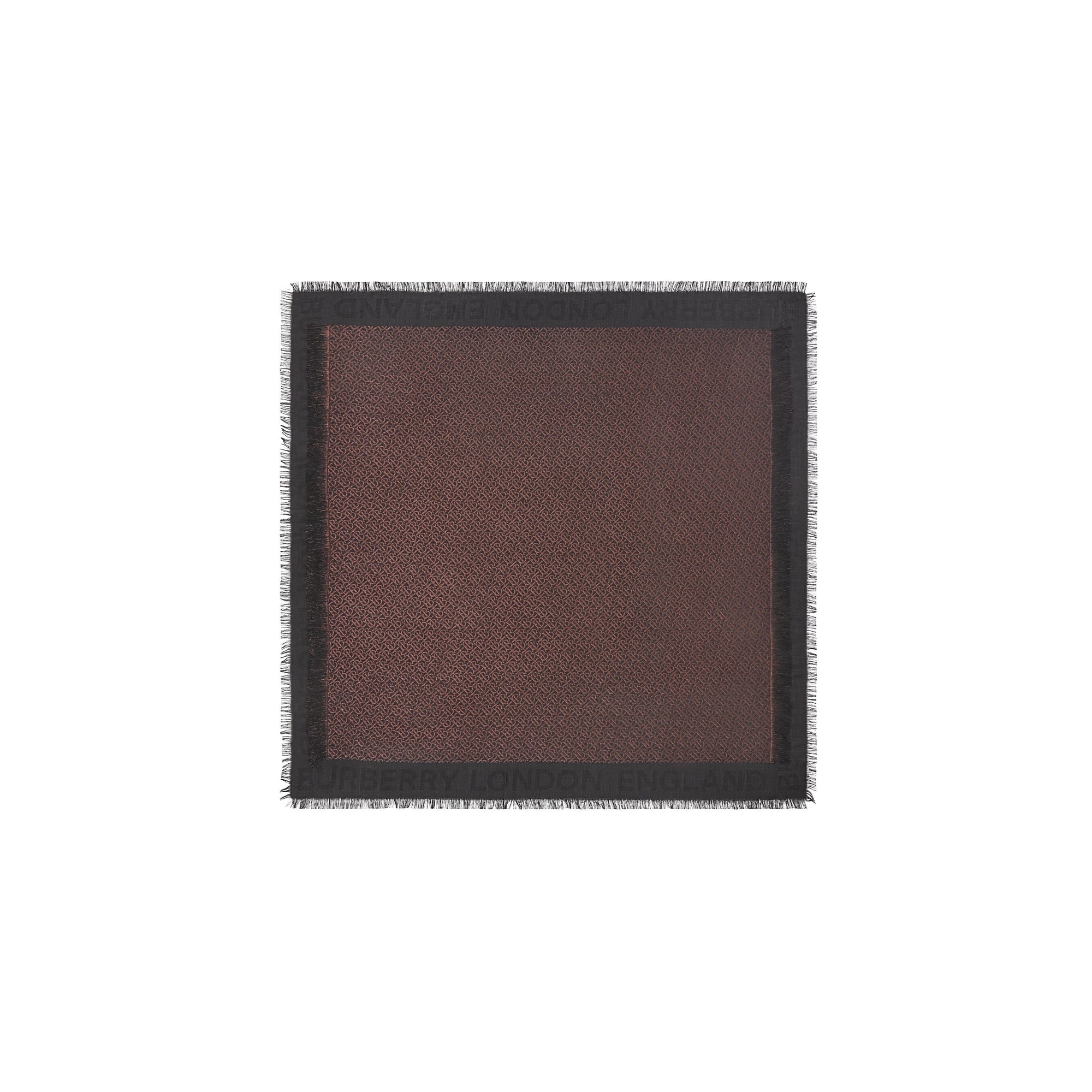 Grand carré de soie mélangée métallisée Monogram - Black