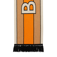 Écharpe en jacquard de cachemire avec logo - Warm Camel