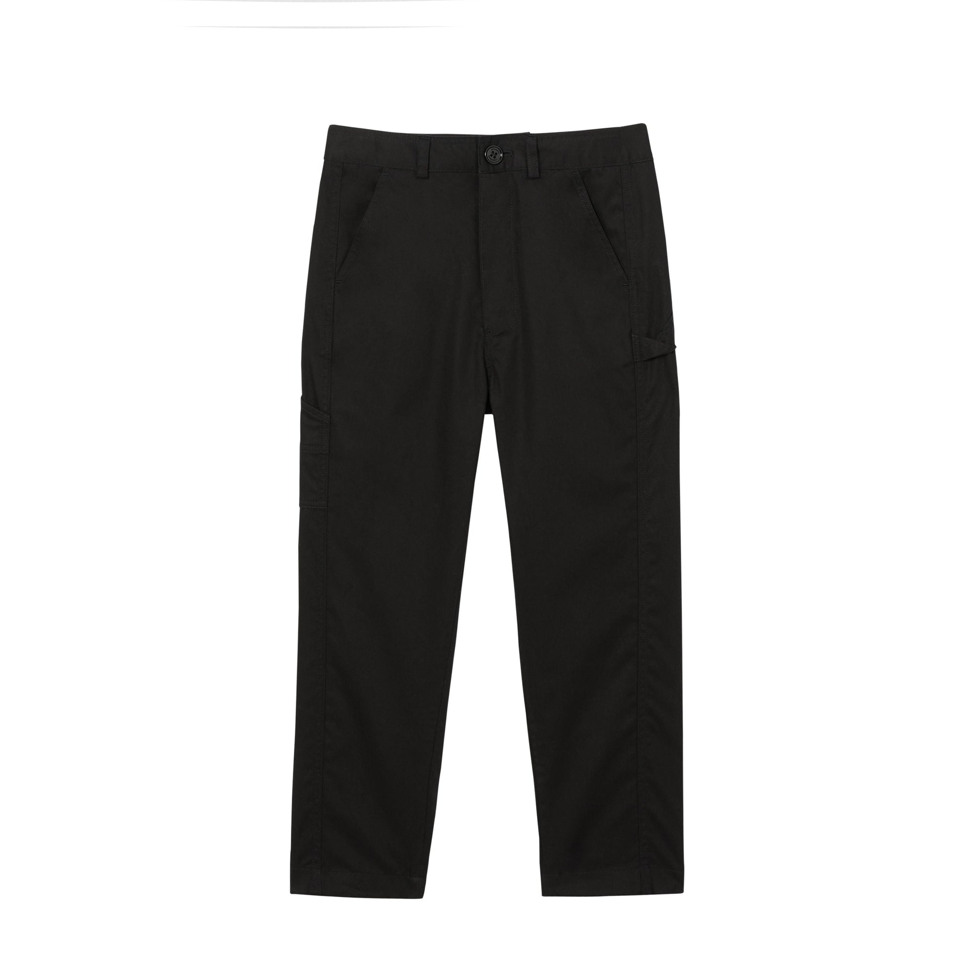 Pantalon en sergé de coton avec logo - Black