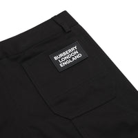 Pantalon en sergé de coton avec logo - Black