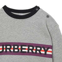 Sweat-shirt en jersey avec logo - Grey Melange