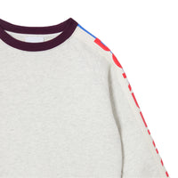 Sweat-shirt enfant en jersey avec logo - White Melange