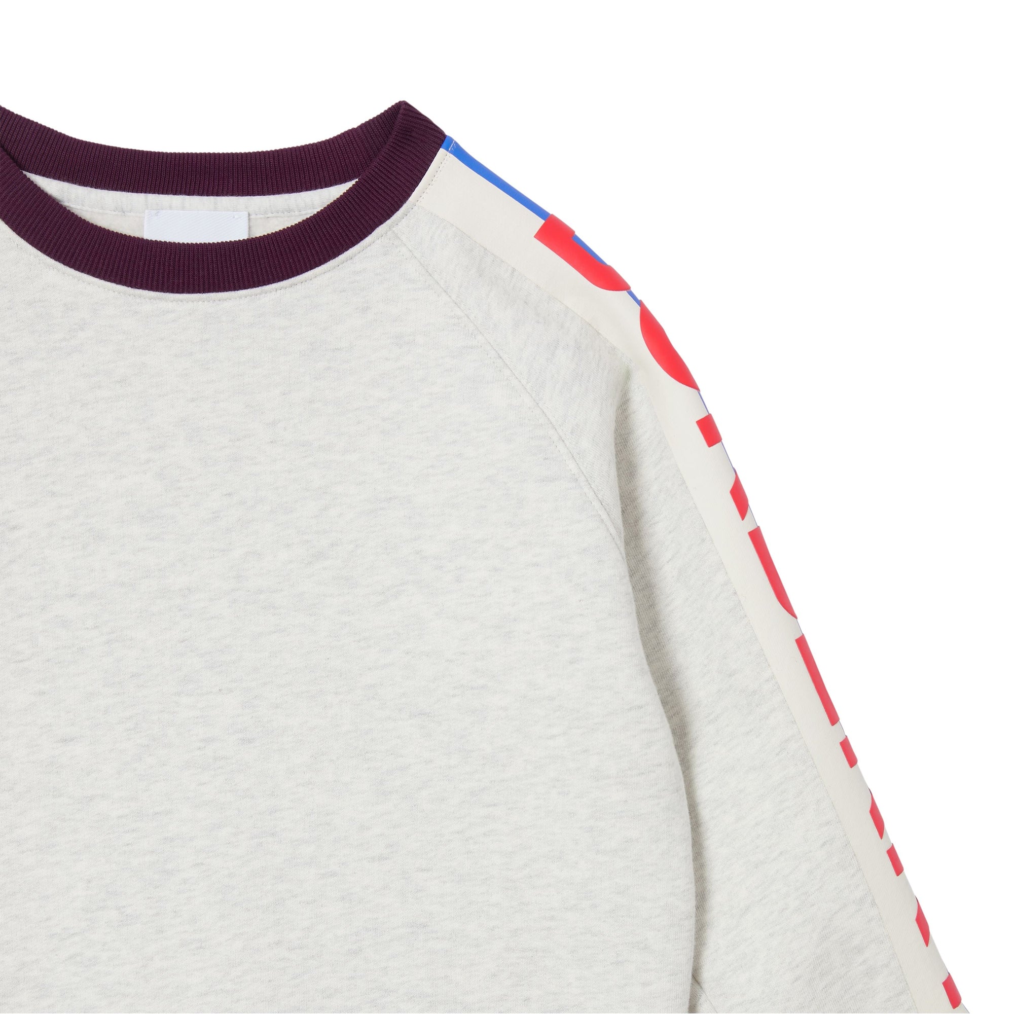 Sweat-shirt enfant en jersey avec logo - White Melange
