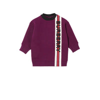 Robe pull en jersey avec logo - Burgundy