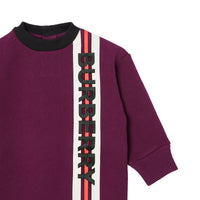 Robe pull en jersey avec logo - Burgundy