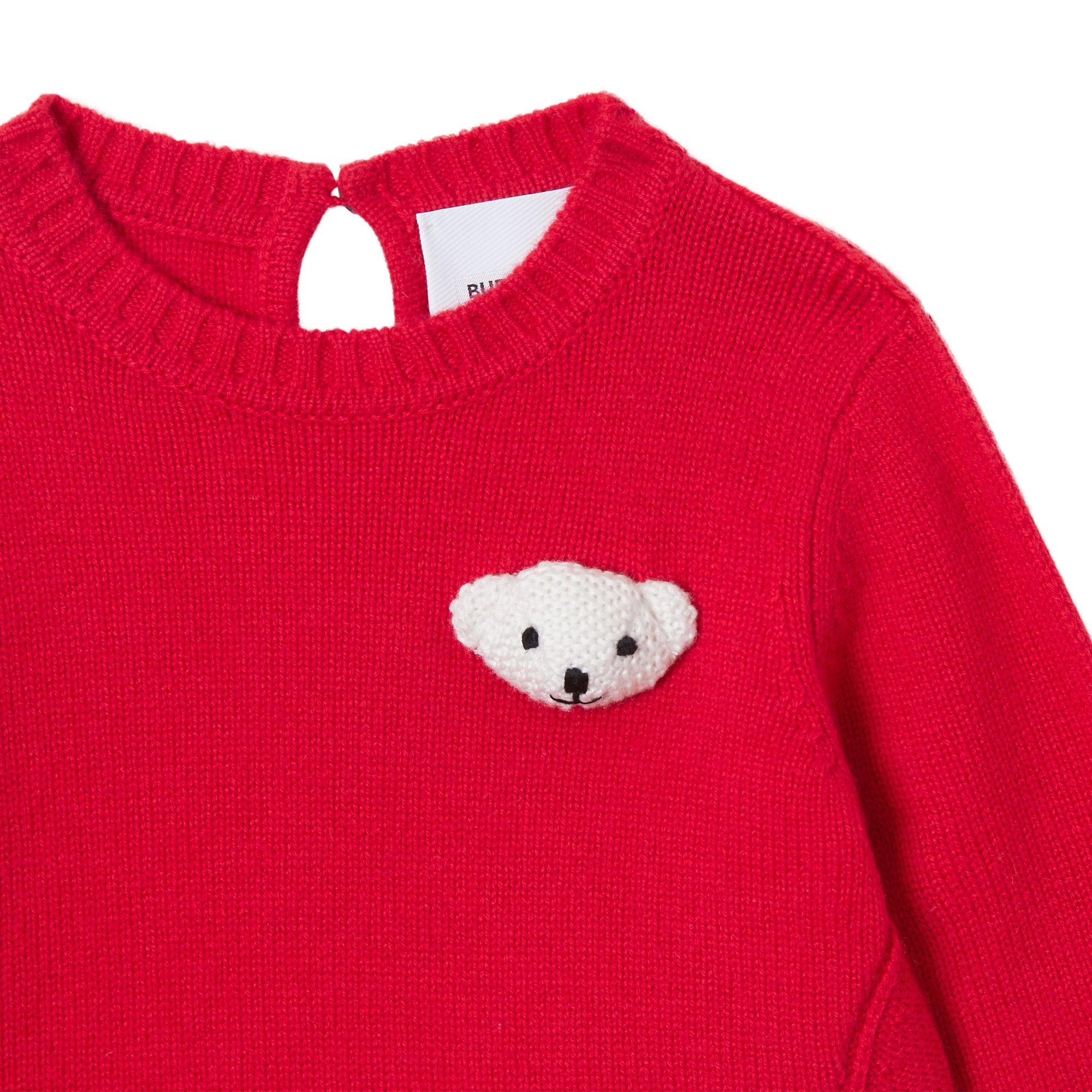 Pull en laine et cachemire avec Thomas Bear - Bright Red