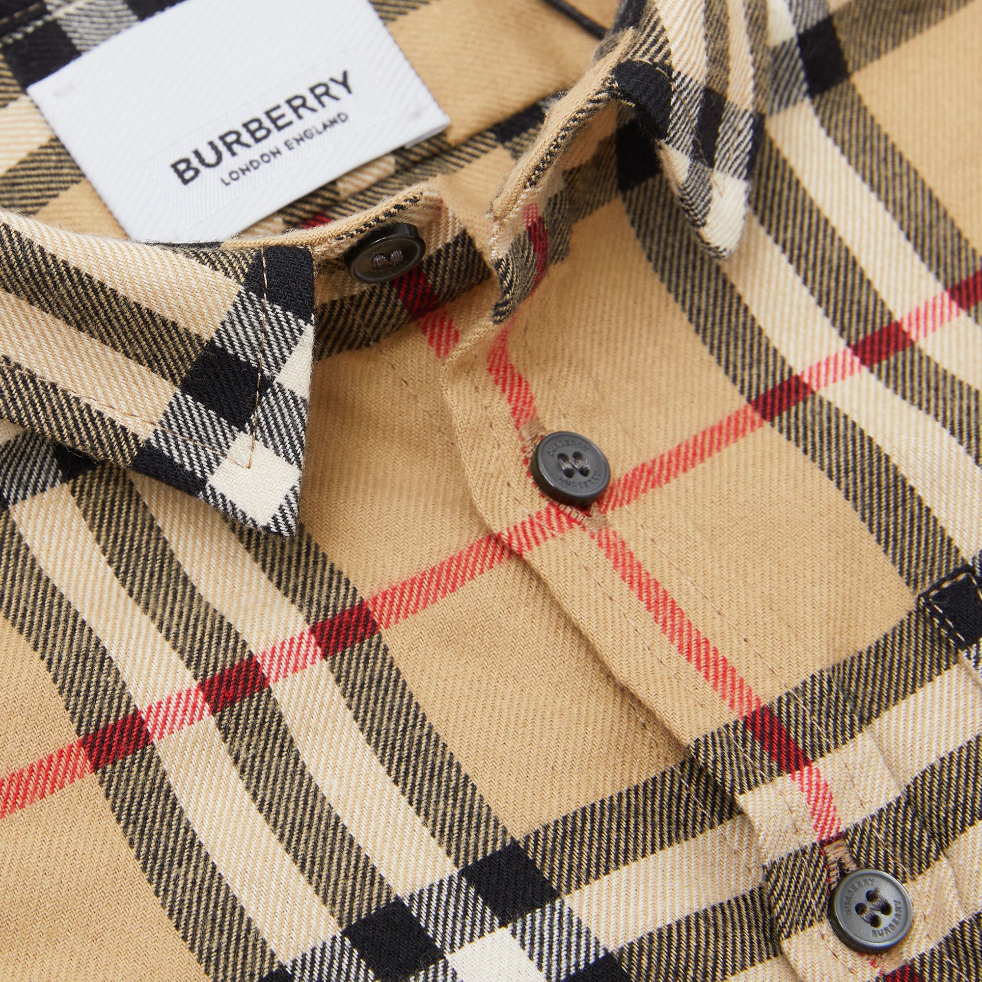 Chemise en flanelle de coton Vintage Check - Archive Beige Check