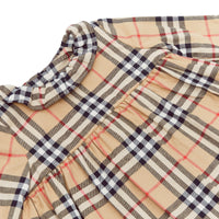 Robe à manches longues en flanelle de coton Vintage Check - Archive Beige Check