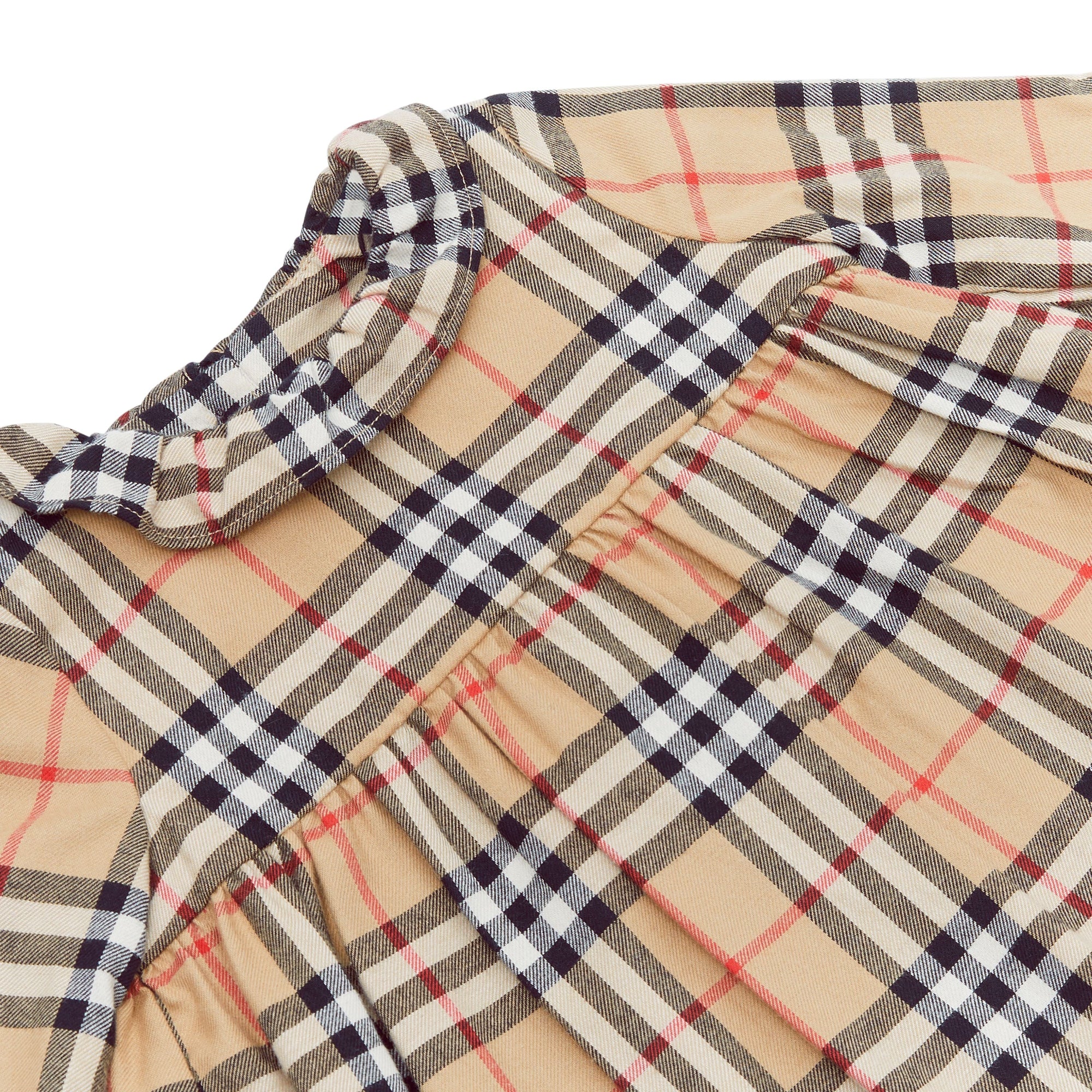 Robe à manches longues en flanelle de coton Vintage Check - Archive Beige Check