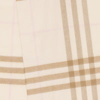 Écharpe classique en cachemire check - White & Alabaster